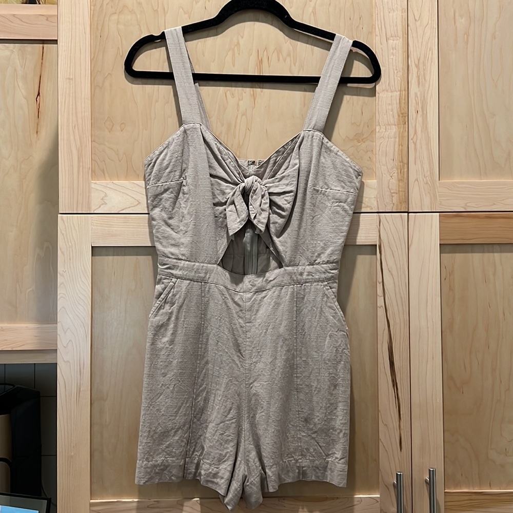 Tan Abercrombie & Fitch Romper